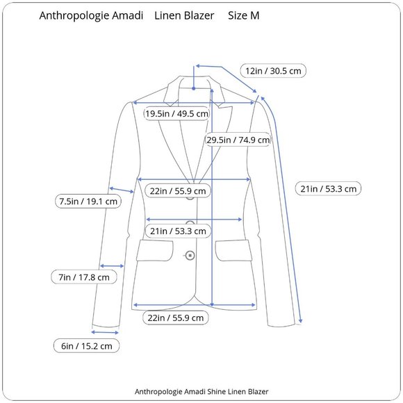 Anthropologie Amadi Shine Linen Blazer - Picture 8 of 13